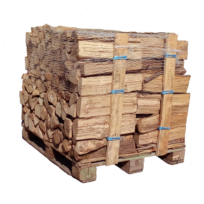 Brennholz, Scheite 25 cm, 9,45 m³, 15,75 Ster + 40 Säcke Anzündholz