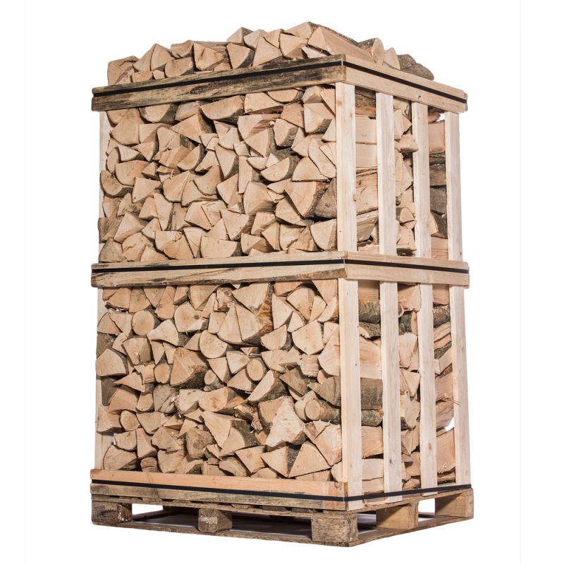 BRENNHOLZ – 50 CM – LAUBHOLZMISCHUNG – PALETTE 2 M3 – 2,5 STERES